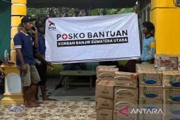 PSI hadir di tengah Masyarakat terdampak banjir di Dusun Teluk Nibung