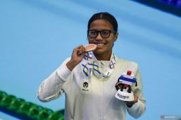 Perenang Adelia Chantika meraih perunggu debutnya di SEA Games 2025