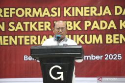 Kanwil Kemenkum Bengkulu perkuat reformasi kinerja, pacu percepatan menuju predikat WBK 2026