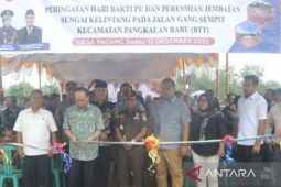 Bupati Bangka Tengah resmikan pengoperasian jembatan Sungai Kelintang