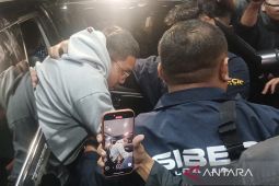 Resbob tiba di Mapolda Jabar menjalani pemeriksaan kasus ujaran kebencian