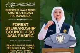 Gubernur Jatim raih penghargaan FSC Asia Pacific untuk hutan lestari