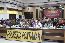 Perkuat koordinasi jelang Nataru, Polresta Pontianak gelar rakor lintas sektoral