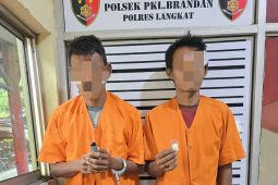 Polsek Pangkalan Brandan tangkap dua warga miliki narkotika sabu-sabu