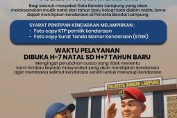 Polresta Bandarlampung hadirkan layanan penitipan kendaraan bermotor saat mudik Natal
