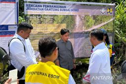 Gibran minta pembangunan jembatan gantung Sungai Gomo-Sumut dipercepat