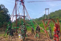 Pangdam XXI: Pembangunan Jembatan Gantung Garuda di Tanggamus capai 45 persen