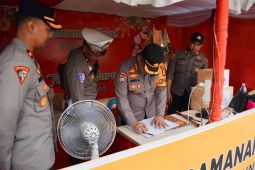 Kapolresta Palu tinjau posko Nataru pastikan pengamanan optimal