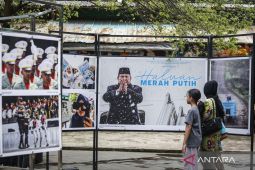 Pameran "Haluan Merah Putih" yang digelar LKBN ANTARA semarakkan malam tahun baru di Ragunan
