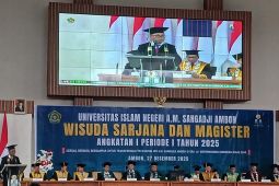 Dijaga ketat aparat keamanan UIN Ambon wisuda 527 sarjana dan magister