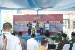 Doa lintas agama Polda Lampung, wujud empati bagi korban bencana di Sumatera