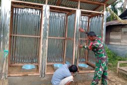 Kodam I/BB bangun MCK di pengungsian Masjid Al-Mubaroq Tapanuli Tengah