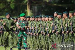 Jalankan misi Satgas Pamtas, 450 prajurit Kodam Pattimura rampungkan misi amankan perbatasan RI-PNG