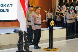 Polri gelar upacara kenaikan pangkat serentak seluruh Indonesia Pati hingga Tamtama