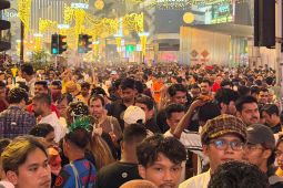 Warga Malaysia rayakan malam pergantian tahun di Bukit Bintang