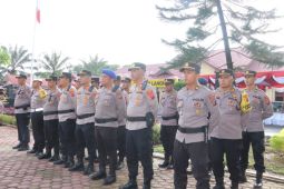 99 personel polres langkat naik pangkat