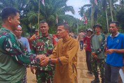 TNI AD-Kementerian PU rampungkan jembatan bailey di Aceh Utara