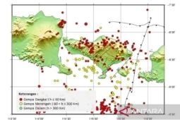 547 gempa bumi terjadi di Bali selama tahun 2025
