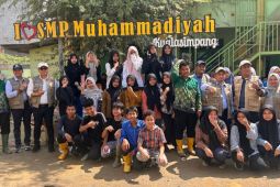 Hari pertama sekolah, UMSU kirim 50 relawan Mahasiswa Ke SMP Muhammadiyah Kualasimpang