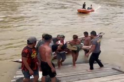 Perahu di Sungai Habaon Gumas tertimpa pohon, satu orang tenggelam