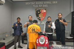 Polda Babel tangkap remaja residivis pencurian sepeda motor di Bangka Tengah