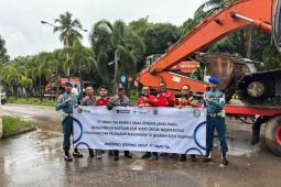 PT Timah - TNI AL pulihkan pascabencana Sumatera