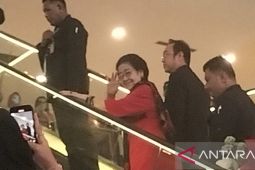 Megawati tiba di lokasi Rakernas PDI Perjuangan Ancol