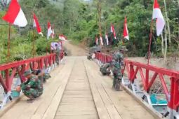 TNI selesaikan jembatan penghubung antarkecamatan di Tapanuli Selatan