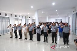 Kanwil Kemenkum Babel ikuti apel bersama awal tahun 2026 secara virtual