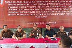Kejati Babel tahan empat tersangka kasus korupsi penambangan timah ilegal