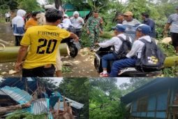 Angin kencang rusak puluhan rumah dan fasilitas umum di Kabupaten Bima