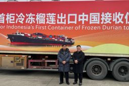 Indonesia ekspor perdana durian beku 23 ton ke Tiongkok senilai Rp2,08 miliar
