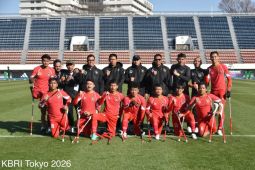 KBRI Tokyo mengapresiasi usaha Timnas Indonesia di Amputee Football ICC 2026