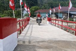 TNI rampungkan jembatan di Tapanuli Utara penghubung akses warga