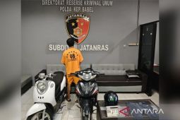 Polda Babel tangkap mantan karyawan pabrik es curi motor operasional