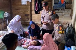 Ratusan warga terdampak bencana dapat layanan kesehatan Polri