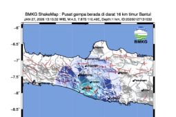 Gempa Jogja terkini 2 menit yang lalu M4,5