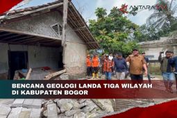 Bencana geologi melanda tiga wilayah di Kabupaten Bogor