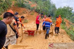 Wilayah perbukitan Siraisan longsor, BPBD Palas : Jalinsum Sibuhuan - Sosopan tertutup total