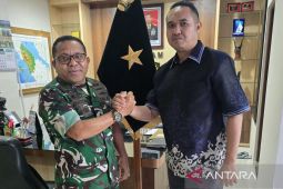 Kajari Medan Ridwan Sujana Angsar silaturahmi dengan Irdam I/BB Brigjen Josafath Duka