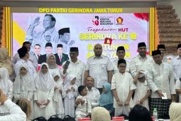 HUT ke-18, Gerindra Jatim berkomitmen sukseskan program Presiden