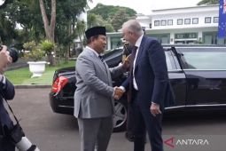 Presiden Prabowo terima kunjungan PM Albanese di Istana Merdeka