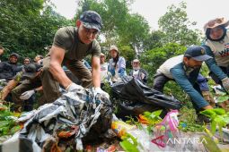300 relawan kumpul 885 kilogram sampah di kawasan wisata delienasi IKN