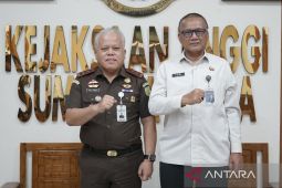 Kajati Sumut terima kunjungan Kakanwil Pemasyarakatan dan Kepala Bapas Medan