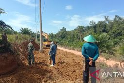 Kodim 0432 Bangka Selatan mulai kerjakan sasaran fisik program TMMD di Desa Penutuk
