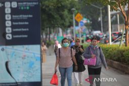 Udara Jakarta tidak sehat bagi kelompok sensitif pada Rabu pagi ini