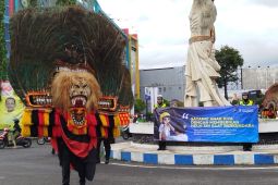 Polres Ponorogo gunakan reog untuk sosialisasi tertib lalu lintas
