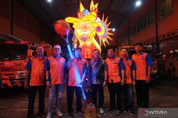 Damkar Panca Bhakti meriahkan Imlek dengan ribuan lampion