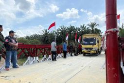 TNI selesaikan pembangunan jembatan bailey di Aceh Utara