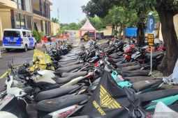Polres Situbondo sita puluhan motor diduga digunakan balap liar